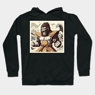 Great Ape with Katsushika Hokusai Hoodie